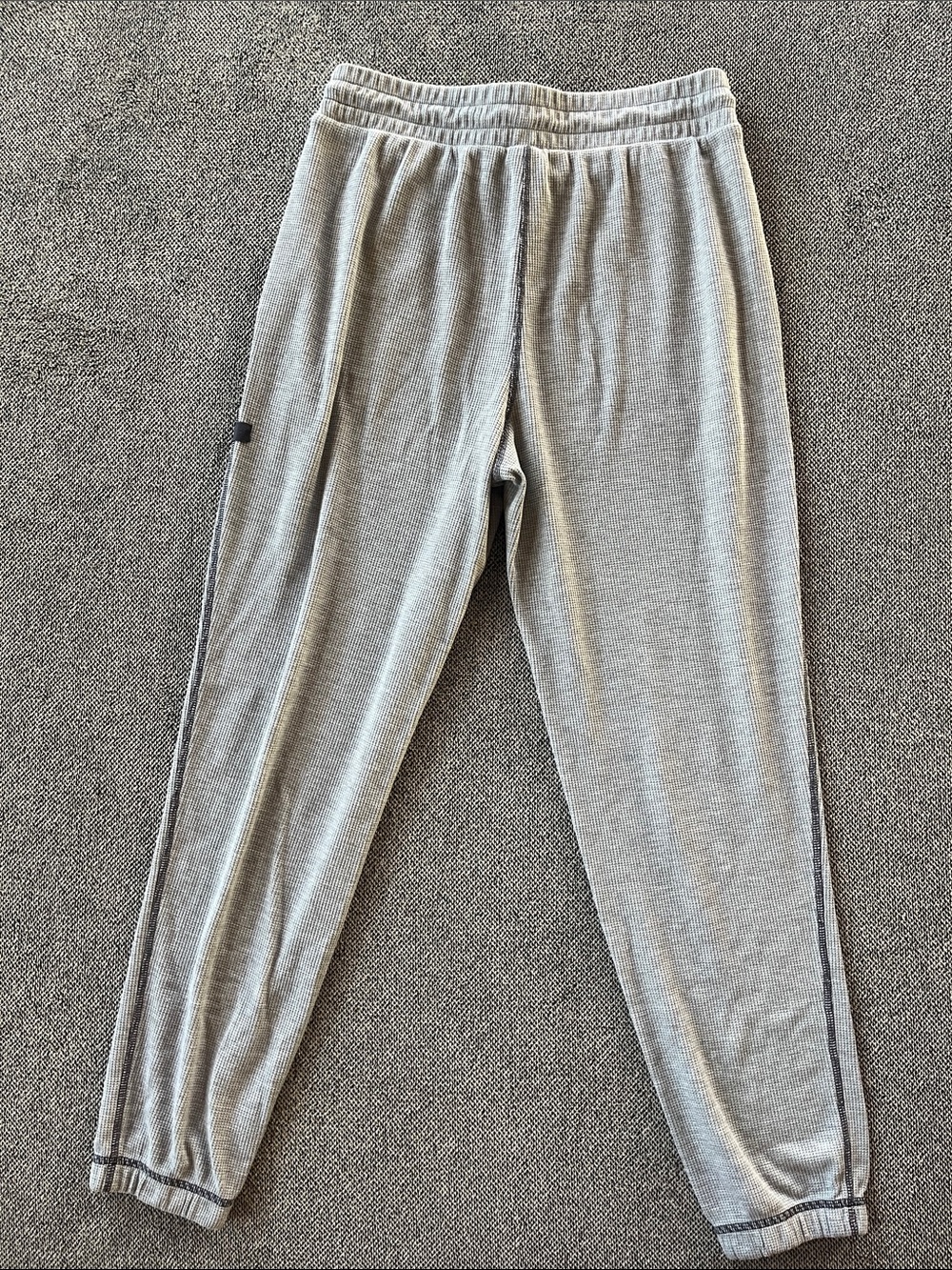 Fabletics Light Gray Waffle Joggers - Picture 5 of 5